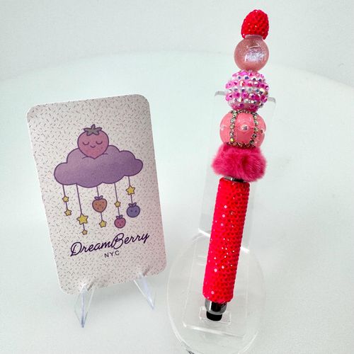 Beaded Stylus — Hot Pink, view 1 of 3