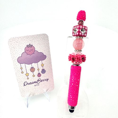 Beaded Stylus — Hot Pink, view 1 of 3