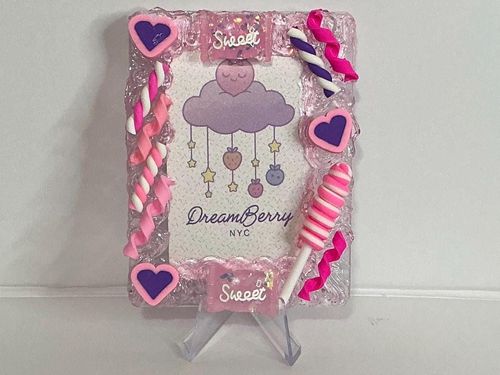 Decoden Photocard Toploader — Pink & Purple Candy, view 1 of 4