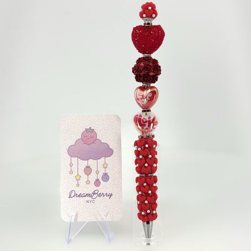 Beaded Pen — Red, Take Three, view 1 of 5