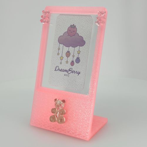 DreamBerry Photocard Display Frame — Translucent Pink, view 1 of 3