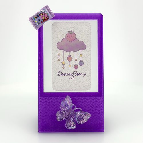 DreamBerry Photocard Display Frame — Translucent Bright Purple, view 1 of 2
