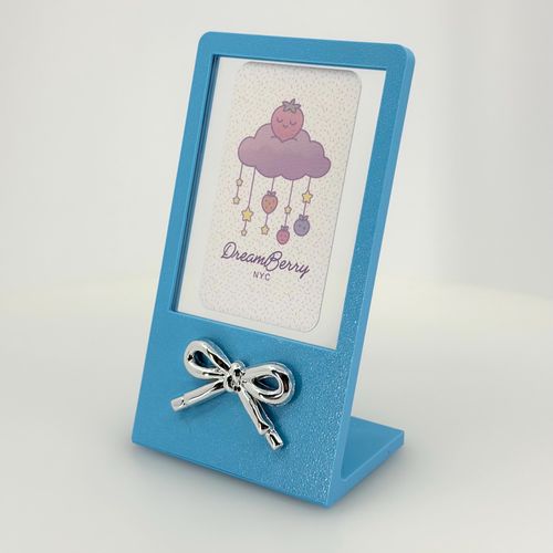 DreamBerry Photocard Display Frame — Matte Blue, Take Five, view 1 of 3
