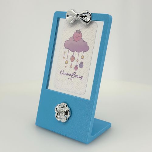 DreamBerry Photocard Display Frame — Matte Blue, Take Two, view 1 of 3
