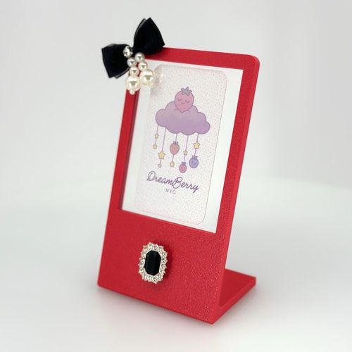 DreamBerry Photocard Frame Stand — Scarlet Red, view 1 of 3