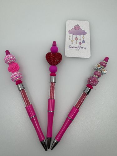 Beaded Pen — Berry Shaker Pens — Set of 3, view 1 of 6
