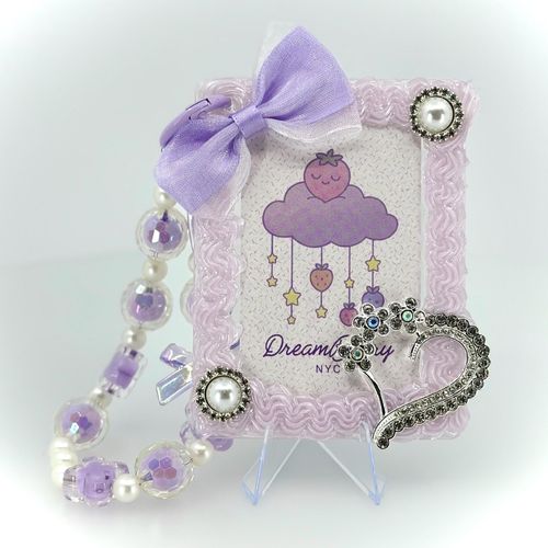 Decoden Photocard Toploader Keychain — Purple, Take Two, view 1 of 4