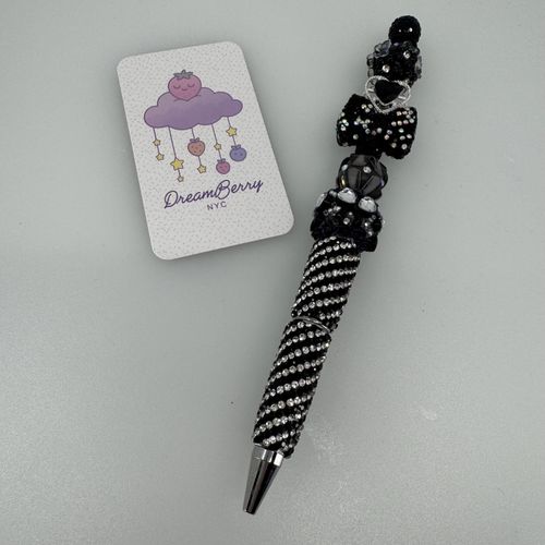 Beaded Pen — Deluxe Black Swirl, view 1 of 6