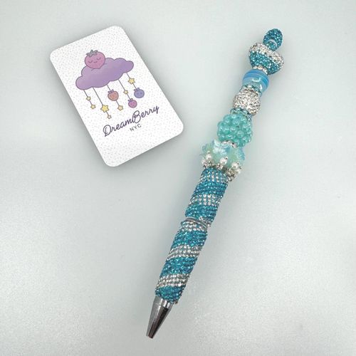 Beaded Pen — Deluxe Turquoise, view 1 of 6