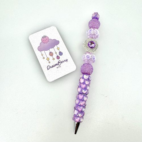 Beaded Pen — Deluxe Purple, Take Five, view 1 of 5