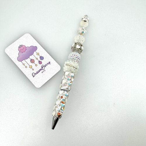 Beaded Pen — Deluxe White Sparkle, view 1 of 6