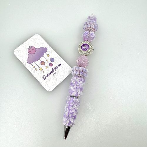 Beaded Pen — Deluxe Purple, Take Three, view 1 of 6