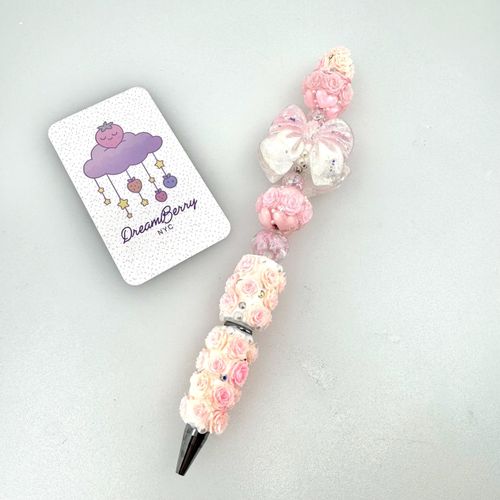 Beaded Pen — Deluxe Pink Fancy, Take Two, view 1 of 5