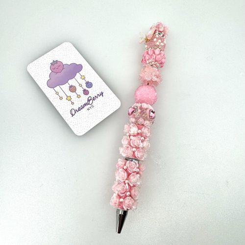 Beaded Pen — Deluxe Pink Fancy, view 1 of 5