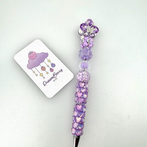 Beaded Pen — Deluxe Shiny Purple, view 1 of 5