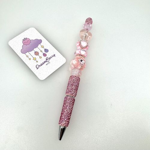 Beaded Pen — Deluxe Pink, view 1 of 5