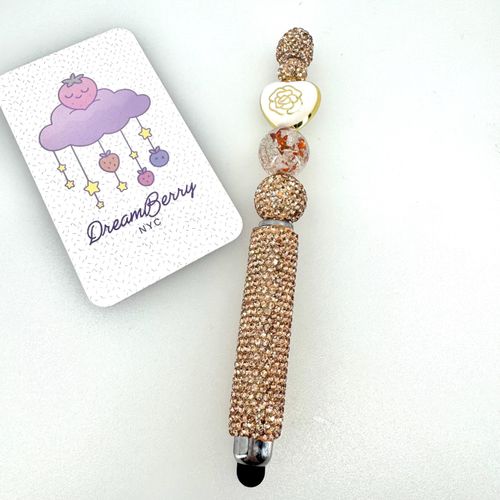 Beaded Stylus — Champagne Rose & Confetti, view 1 of 3