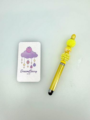 Beaded Stylus — All Yellow