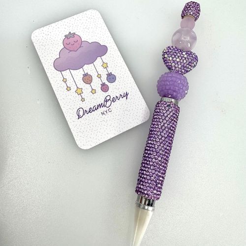 Rhinestone Wax Pen — Purple Heart