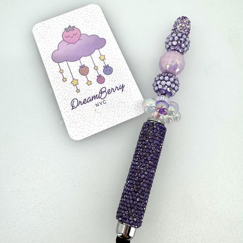 Beaded Stylus — Purple Iridescent