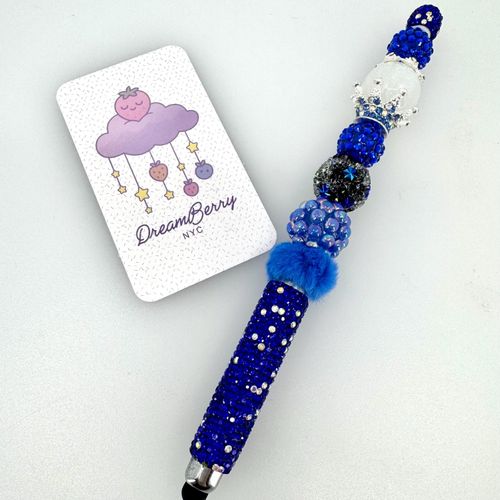 Beaded Stylus — Royal Sapphire (Extra Long)